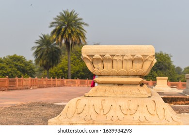 Graveyard At Humayun Tomb Compound, New Delhi India, Humayun Tomb Was Commissioned By Humayun's First Wife And Chief Consort, Empress Bega Begum  in 1569-70