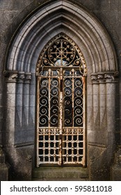 Graveyard Tomb Door Rusty Locked Gate Archway 