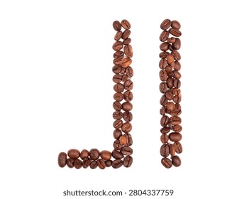 A gravity-defying, perfectly balanced architectural stack of roasted coffee beans forming a slender, elegant vertical tower.