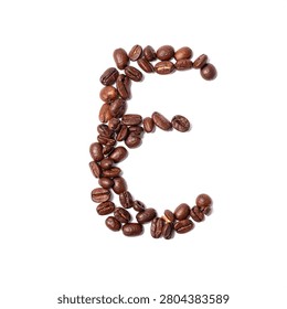 A gravity-defying, perfectly balanced architectural stack of roasted coffee beans forming a slender, elegant vertical tower.