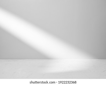 Gray Background For Product Presentation With Beam Of Light