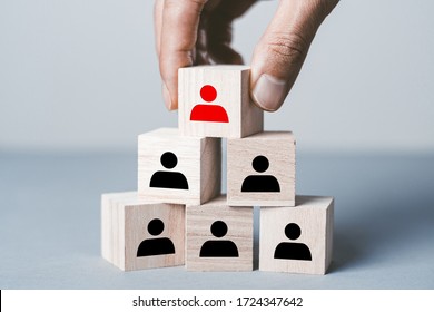 Gray Background Wooden Blocks People Silhouettes Stock Photo 1724347642 ...