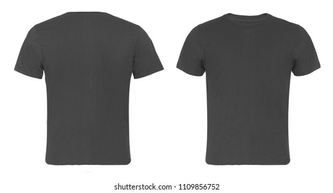 Grey T-shirt Front and Back Images, Stock Photos & Vectors | Shutterstock