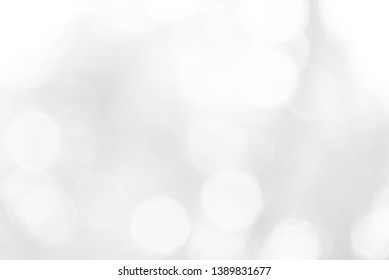 Gray Bokeh Background From Nature