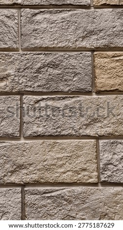 Gray Brick Wall Texture Background with Ultra Detailed Masonry Surface, Natural Wear and Subtle Orange Color Accents, Clean Geometric Structure, High Resolution Architectural Material for Modern Design, Branding, Advertising, UI Backgrounds, Product Mockups, Digital Interfaces and Creative Commercial Use, 8K Ultra High Resolution 