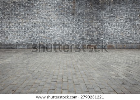 Gray brick wall textured background