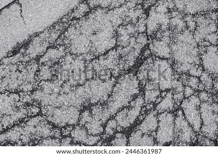 Gray Broken Concrete Floor Texture with constrast cracks