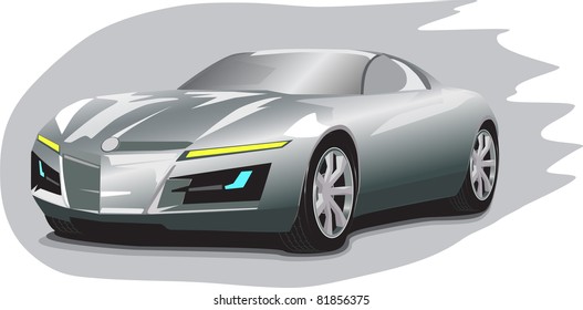 gray car