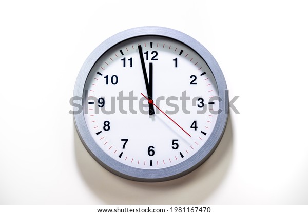 Gray Clock Face Wall Clock Show Stock Photo 1981167470 | Shutterstock