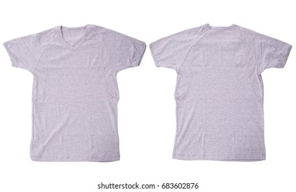 Gray Color T Shirt White Background Stock Photo 683602876 | Shutterstock
