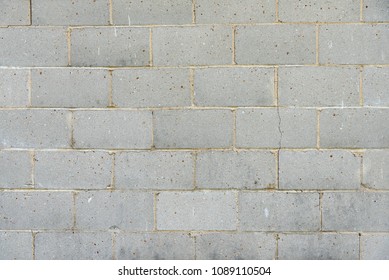 Gray Colored Cinderblock Wall