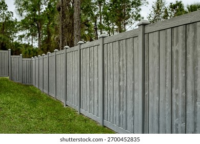 Gray Composite Fence Solid Privacy