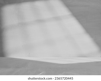 Gray Concrete Background with Window Light