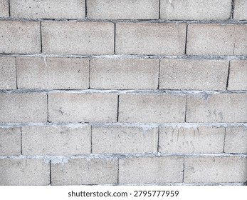 Gray Concrete Block Wall Background Texture 