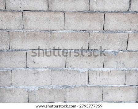 Gray Concrete Block Wall Background Texture 
