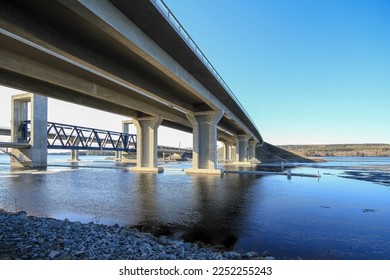 gray concrete  bridge over water - Powered by Shutterstock