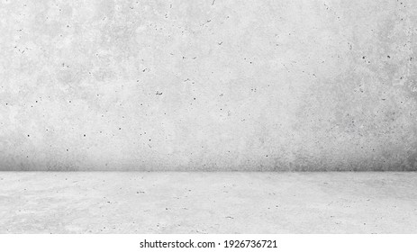 Gray concrete wall and floor