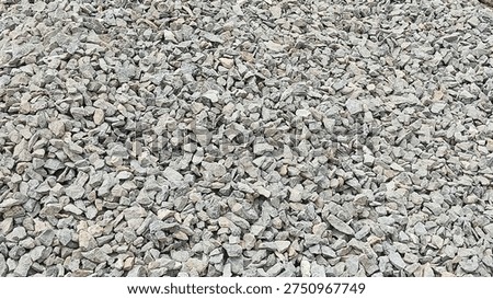 Gray Crushed Stone Texture Background for Construction.