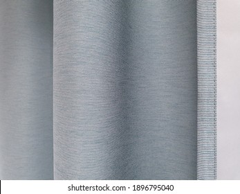 Gray curtains  blackout curtains  Close  up