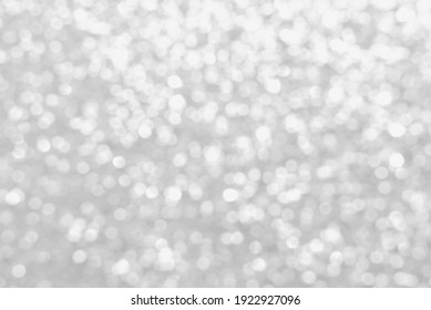 Gray De Focused Sparkle Glitter Background Close Up, Bokeh Texture