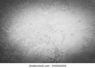 Gray decorative plaster texture with vignette. Abstract grunge background with copy space for design. - Shutterstock ID 1914532453