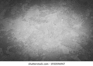 Gray decorative plaster texture with vignette. Abstract grunge background with copy space for design. - Shutterstock ID 1933596947