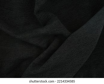 A Gray Denim Texture Background. Close Up.
