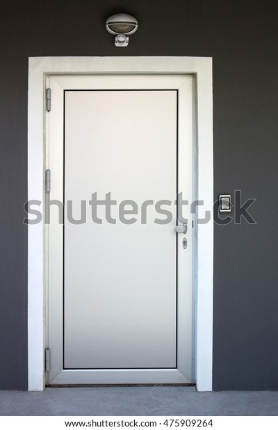 Gray Front Door Security Camera Password Stock Photo Edit Now