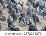 gray handmade tin soldiers, children toys