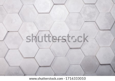 Gray Hexagon Background wall Texture
