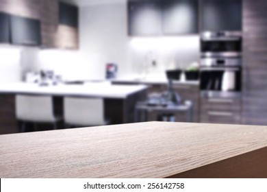 Gray Kitchen And Desk 