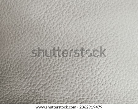Gray leather texture background. Flat lay, free space for text. 