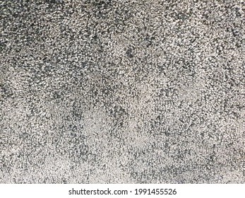 Gray Long Pile Carpet Texture Background. Top View Of Bath Mat Or Carpeting.