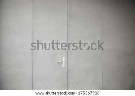 Image, Stock Photo paint it black? Door