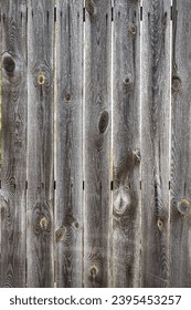 gray old wooden fence background, texture - Shutterstock ID 2395453257