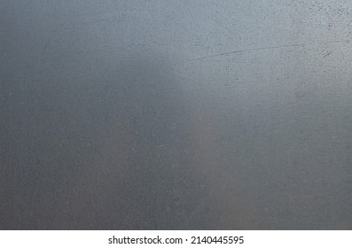 A Gray Opaque Frosted Glass Surface. Useful Texture Or Overlay.
