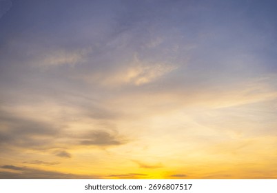 Gray and orange cloud texture against the sky at sunset and sunrise,beautiful morning cloud pattern texture background