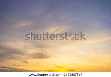 Gray and orange cloud texture against the sky at sunset and sunrise,beautiful morning cloud pattern texture background