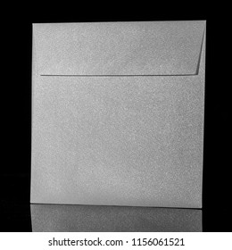 Gray Pearlescent Paper Envelope 