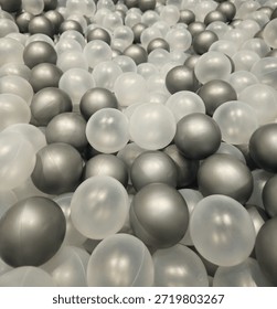 Gray Plastic Ball Pit Texture