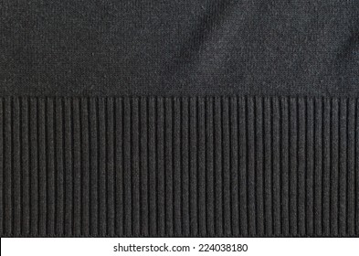 Gray Polyester Fabric Texture. Sleeve, Stripes