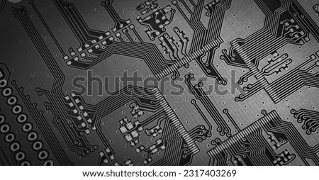 gray printed circuit board with gold plating