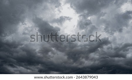 Gray rain clouds are coming. storm clouds.