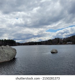 Gray Skies Over A Pond, Central Massachusetts