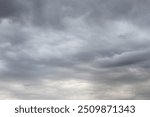 A gray sky with clouds