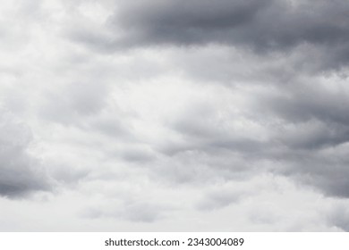 A gray sky with clouds