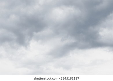 A gray sky with clouds