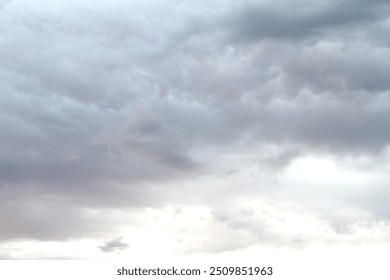 A gray sky with clouds
