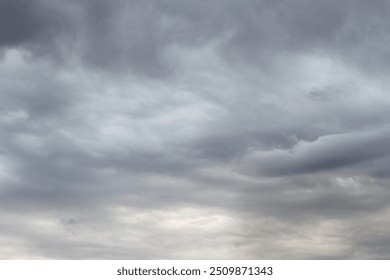 A gray sky with clouds