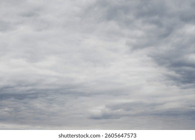 A gray sky with clouds